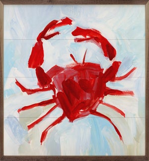 Crab Nautical Painting By Emily Wood